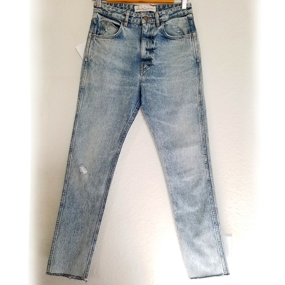 Golden Goose Thelma High Waist Carrot Leg Jeans Size 27 Blue